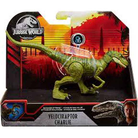 Figura de dinosaurio Jurassic World Savage Strike Velociraptor Charlie