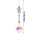thumbnail image 3 of Colgante de Cristal Atrapasol | Campana de viento de vidrio multicolor Decoración de jardín para el hogar | Adorno colgante de hierro 13.8in | Regalo del árbol de la vida para exhibición de energía, 3 of 6