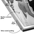 thumbnail image 4 of Americanflat 5x7 Hinge Frame with Shatter-Resistant Glass Hinged Metal Modern Displays Two Photos - Silver, 4 of 9