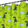 thumbnail image 4 of Cute Baby Dinosaur Shower Curtain - Minimalist Aesthetic Dino Design, Quick-Dry & Fade-Resistant Fabric, 4 of 5