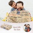 thumbnail image 3 of To My Son Blanket from Mom,Birthday Gifts for Son Adult,Son Birthday Gifts Ideas,Son Gift from Mom,Son Gifts for Christmas,Positive Encourage Love Son's Flannel Blanket Gifts 50"X60", 3 of 7