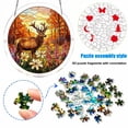 thumbnail image 4 of Diceymbol Acrylic Puzzles Suncatcher Window Hanging 7.4 Inch Tiffany Style Stained Glass Sun Catcher Dream Catchers for Adults Mother's Day Gift Home Decor (Deer Autumn), 4 of 6