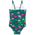 thumbnail image 3 of Popvcly 8-12T Big Girl's 3 Piece Swimsuits Printed Bikini Bathing Suit with Cover Up UPF 50+, 3 of 11