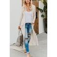 thumbnail image 3 of Pull Tricoté pour Femmes, Cardigan à Manches Longues Décontracté, Veste en Tricot, 3 of 5