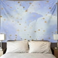 thumbnail image 4 of LALILO 4 Pcs Constellations Tapestry Blue Gold Wall Hanging for Living Room Tablecloth Dorm 80"x60", 4 of 6