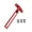 Red 30CM, variant on 2 in 1 Angles T Square Ruler for Woodworking Accurate with Metric and British Scale Bright Black or Red Coating
