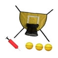 thumbnail image 2 of Dualoai Trampoline Basketball Hoop Attachment Soft Basketball Goal for Training Kids Yellow Ball, 2 of 9