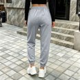 thumbnail image 6 of Girls Boys Sweatpants Teen Athletic Baggy Joggers Elastic Waist Casual Pants Lightweight Sweat Pants with Pockets Gray 1-2Years, 6 of 6