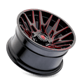 thumbnail image 3 of 22x12 American Truxx AT1919 Evolution Gloss Black Prizm Red Wheel 6x135 (-44mm), 3 of 4