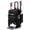 black, variant on Rolling Baseball Bag with Wheels, Lightweight Baseball Bat with Shoe Compartment ,Large Capacity  Holds All Softball Baseball Equipment