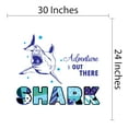 thumbnail image 4 of Animal Wall Decals for Boy's Bedroom - Angry Shark with Wide Mouth Open Wall Sticker Decal With Easy Installation Instructions Kid's Bedroom Décor Wall Sticker - Size: 30 In x 24 In, 4 of 5