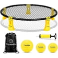 thumbnail image 1 of Funesla Spike Game Set Strikeball Standard 3 Balls Kit - Upgraded Spike Ball Playing Net Game for The Beach Backyard Park and Indoor, 1 of 1