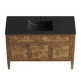 thumbnail image 6 of Modway Elysian 48" Single Sink Wood Bathroom Vanity in Black/Brown, 6 of 17