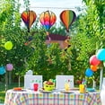 thumbnail image 2 of Hot Air Balloons Windsocks Spiral Windmill Garden Yard Decor, Rainbow, 55", 3 Piece, 2 of 9