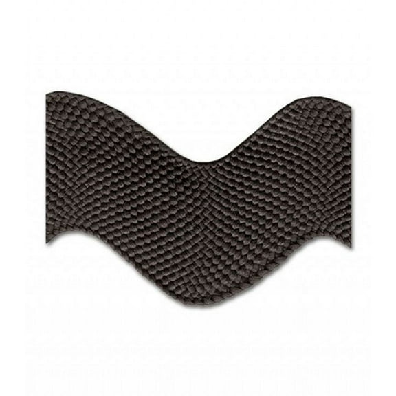 BLACK 1-1/8 INCH JUMBO RIC RAC