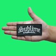 thumbnail image 2 of Sublime Long Beach Logo Patch California Black Box Embroidered Iron On, 2 of 2