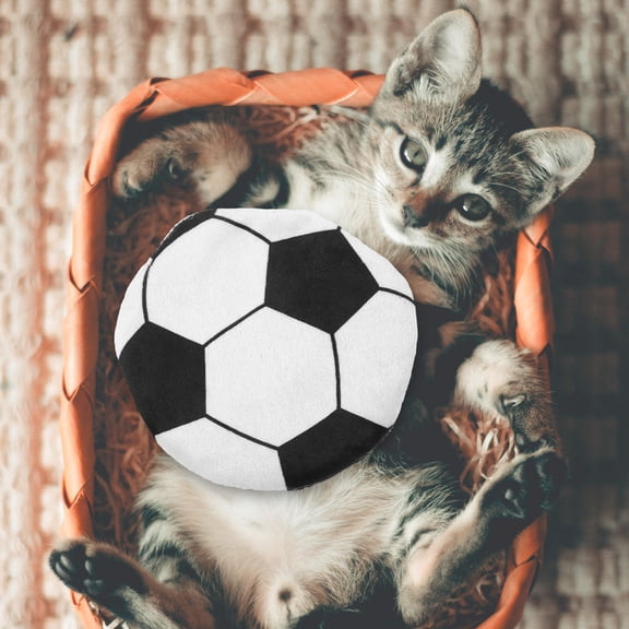 Homoyoyo Multi Chewing Pet Toy Soccer Shape for Interactive Cat Fan Gear, and