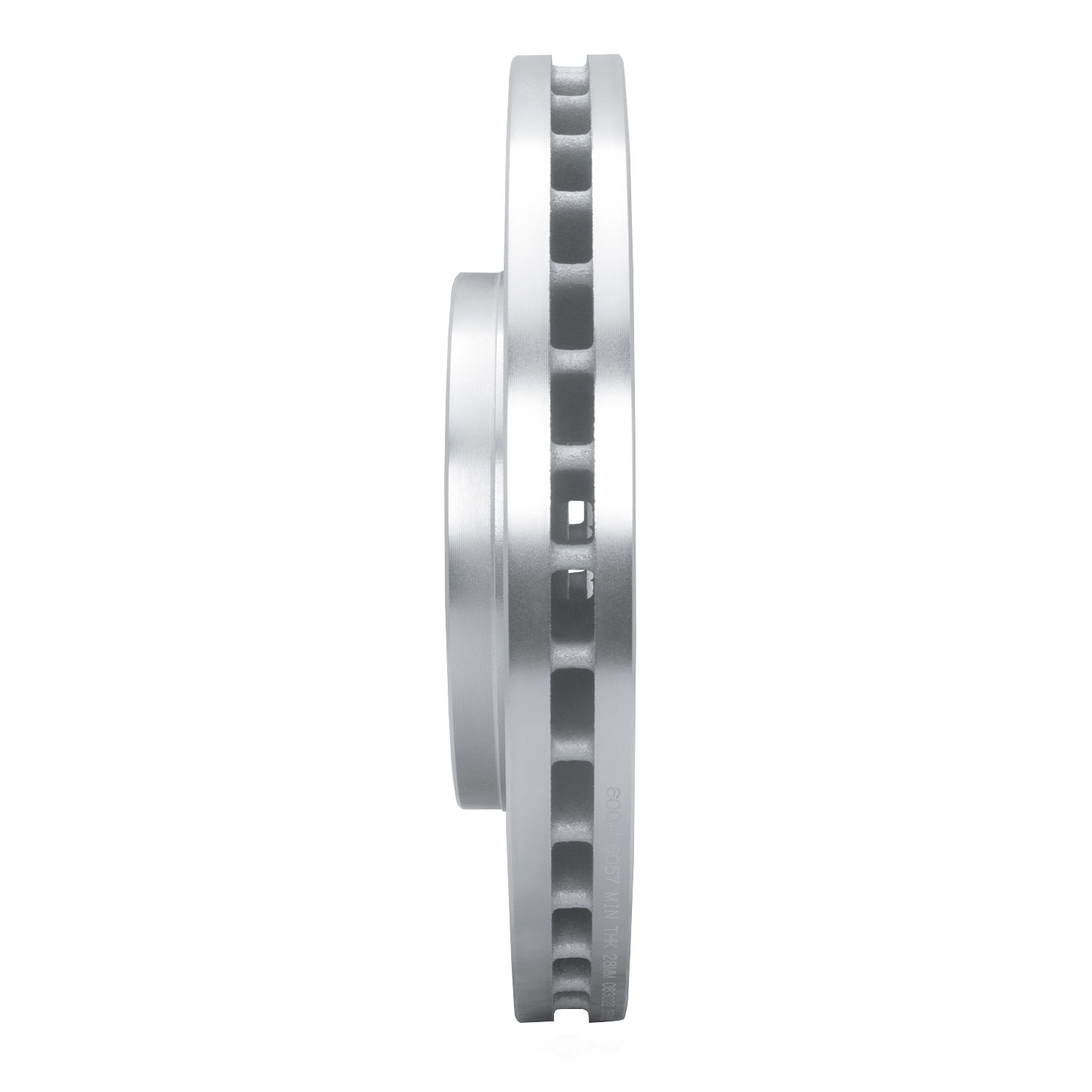Dynamic Friction Company 631-76057L DFC Brake Rotor - Drilled And Slotted - Silver