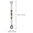 thumbnail image 4 of MasteelfCA 6Pcs 71mm Aluminum Turnbuckle Rod Linkage Steering Rods Compatible for RC 1/10 Redcat Traxxas EPXHSP ZD Racing HPI Truck Buggy ruggy Upgrade Parts (Silver), 4 of 7