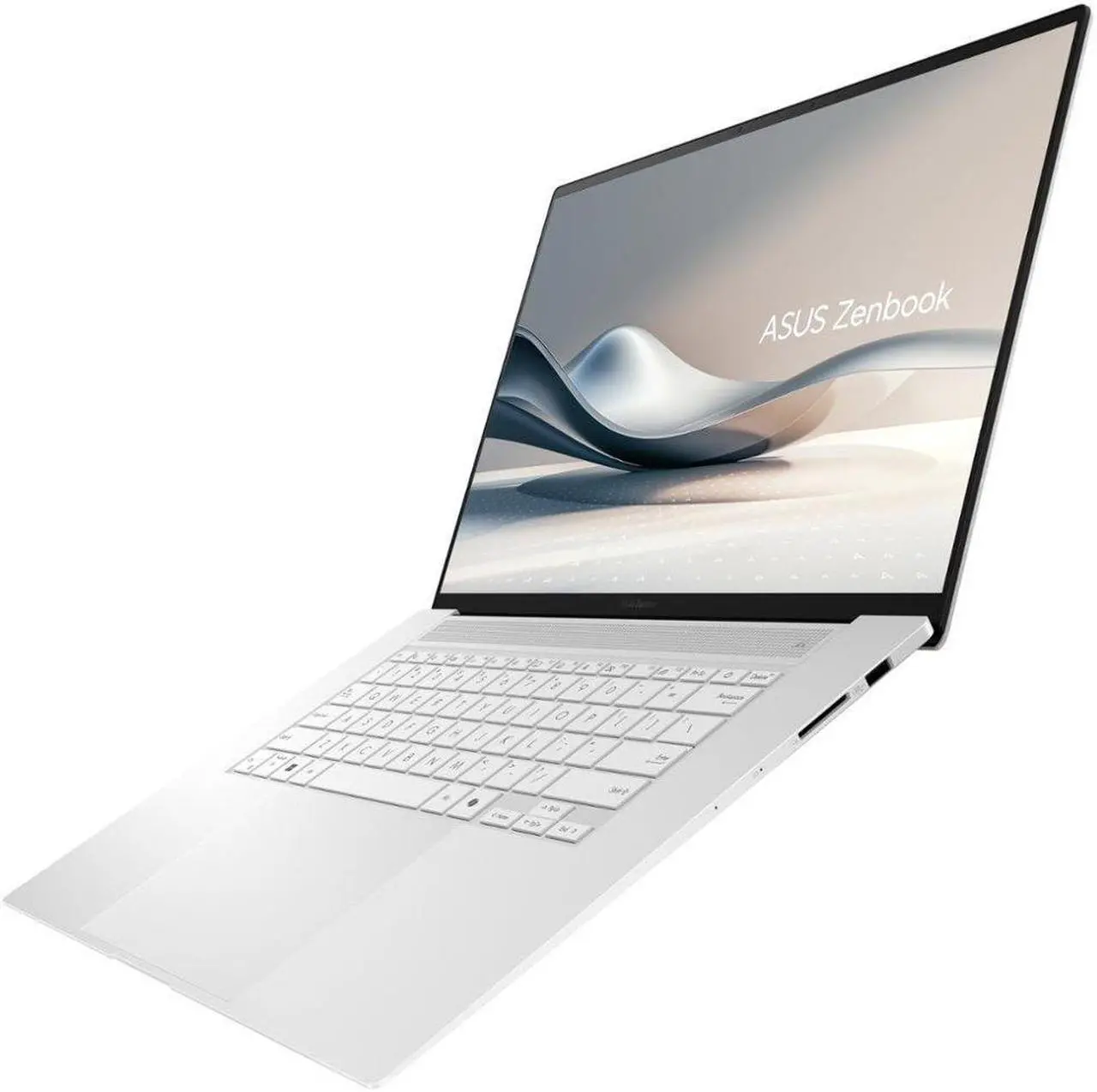 ASUS - Zenbook S 16 16 3K OLED Touch Screen Laptop, AMD Ryzen AI 9 365 - 24GB Memory - 1TB SSD - Scandinavian White