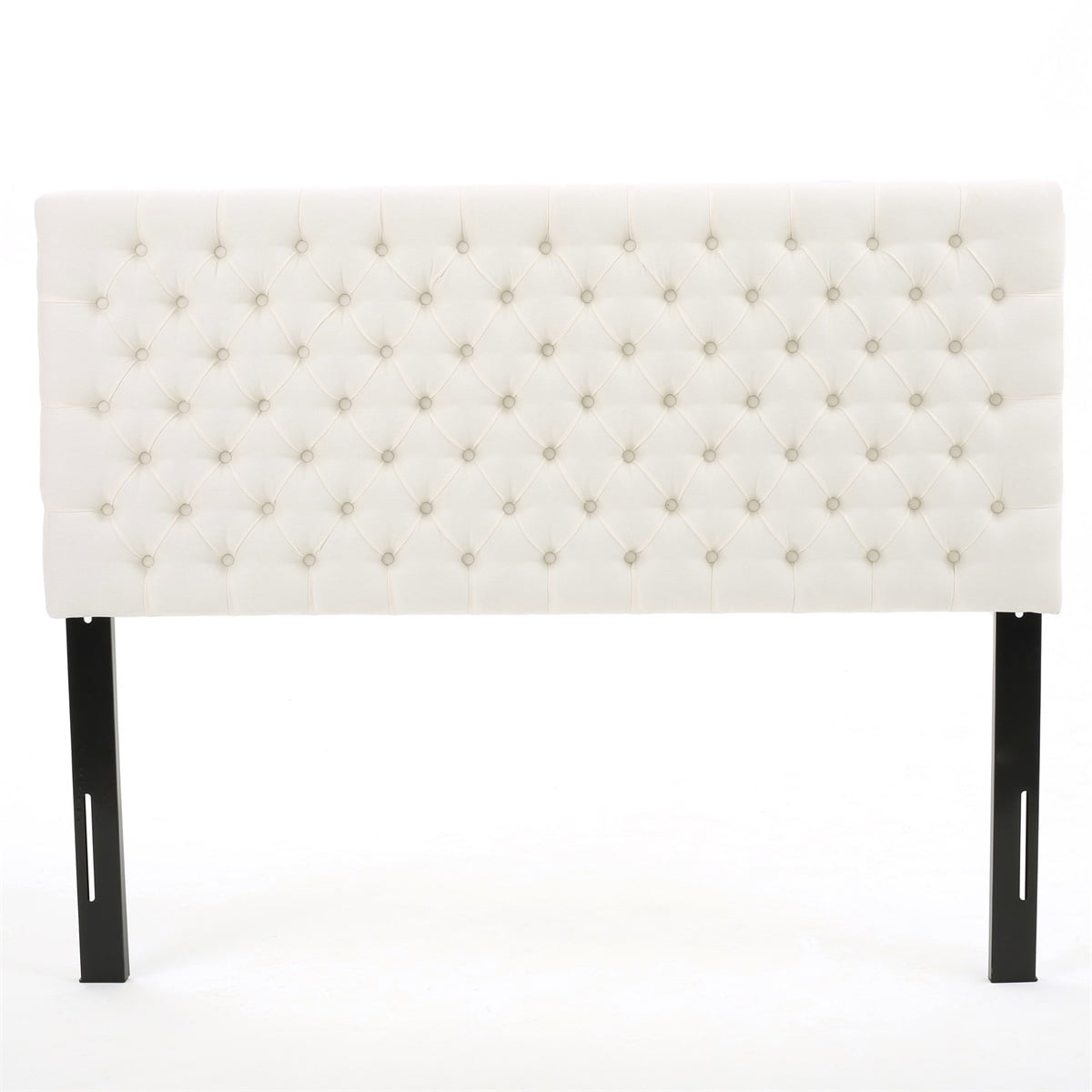 Canddidliike Modern Tufted Button Fabric Upholstered Queen&Full Size Headboard - Beige