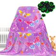 thumbnail image 1 of Manta Gdindff con forma de mariposa que brilla en la oscuridad, regalos para niñas, 1 of 6