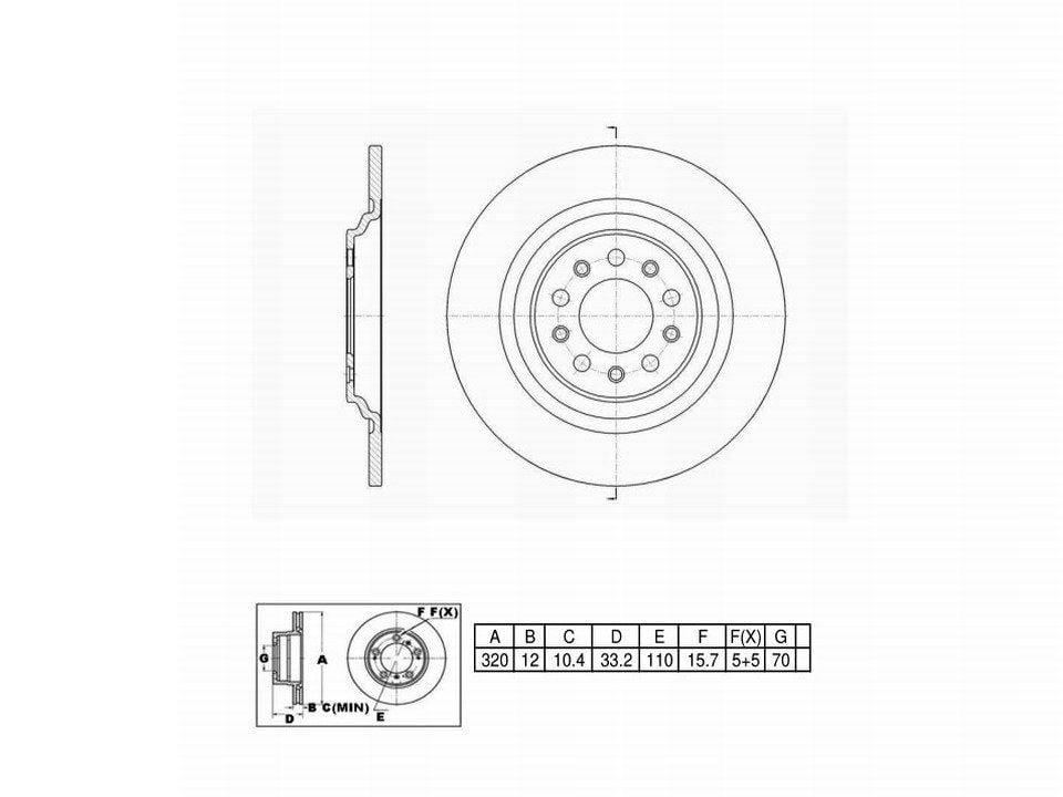 Winstop Brake Rotor, Rear WS243854, Jeep Cherokee 2022-2014