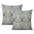 thumbnail image 1 of 2-Pack Grey and Beige Patchwork Pillow Covers 18x18 Inches, Perfect Addition to Your Modern Home Decor, 1 of 7