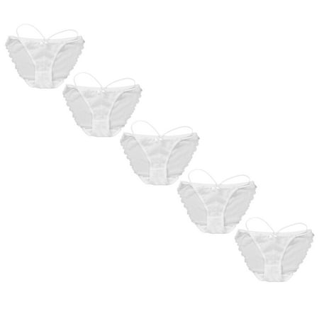 

YANHAIGONG Briefs For Women Briefs Women Women s Fashion Lace Low Waist Transparent Sexy Hollow Mesh Cotton Underpants