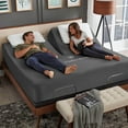 thumbnail image 4 of Top Split Cal King Sheet Set for Adjustable beds - Sleep Number Flex Sheets - 36" Split Top Cal King Sheets - 100% Cotton Sheet Set -Dark Grey Solid, 4 of 8