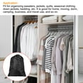 thumbnail image 5 of Uxcell 19.7" Height Clothes Storage Double Drawstring Bag for Camping, Black, 5 of 5