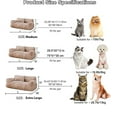 thumbnail image 2 of Colourtree Calming Pet Sofa,New Plush Soft Cat Dog Bed with Non-Slip Bottom,Removable Memory Foam Pet Couch Bed,Washable,Suitable for Medium Small Dogs Cats, 2 of 8