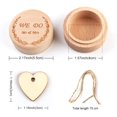thumbnail image 2 of Wooden Wedding Ring Box, Rustic Ring Box, We Do, 2 of 5