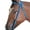 Turquoise, variant on Orange Horse Bridle Headstall Flat Braided Paracord Crystal Hilason