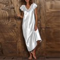 thumbnail image 4 of Birdeem Robe d'Été Mode Femme Col en V Dentelle Manches Courtes, 4 of 12