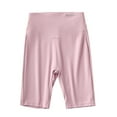 thumbnail image 2 of CYRBOKO Girls Bike Shorts, Elastic Waist Solid Color Dancewear Casual Short Leggings Pink Size 5-6T, 2 of 3