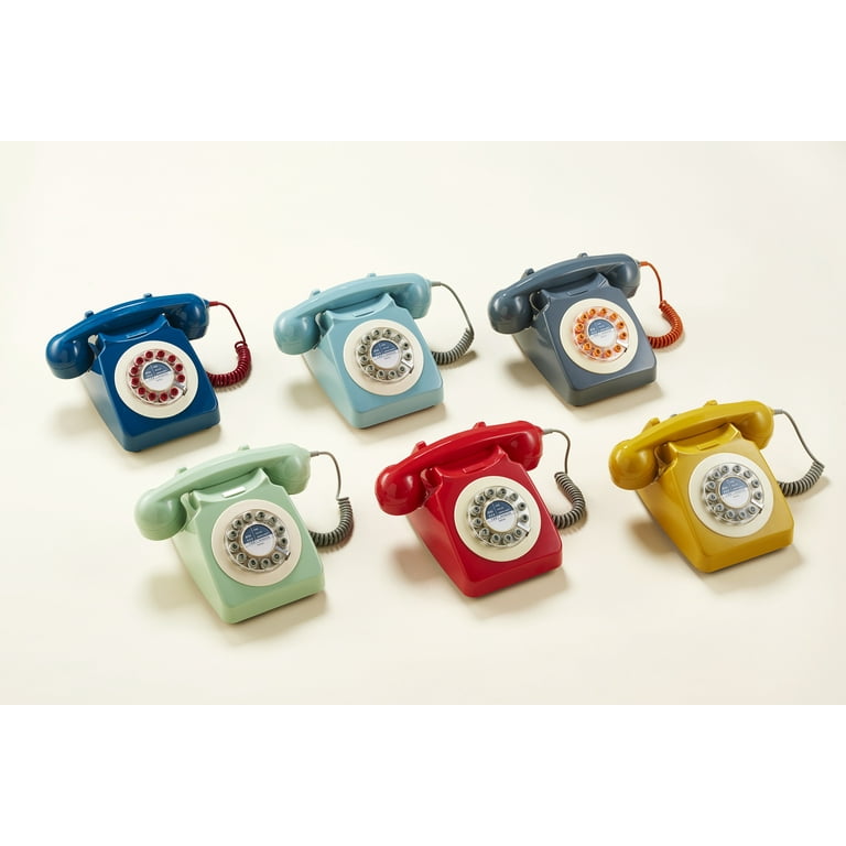 Retro 746 Series Rotary Corded Landline Phone - Walmart.com