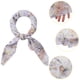 thumbnail image 4 of Bufandas de gasa para mujer - 27.6 X27.6 - Pañuelo cuadrado con estampado floral Pañuelo para el cuello Pañuelo para el cuello Púrpura pálido 70x70cm/27.6x27.6 inches(LxW), 4 of 5