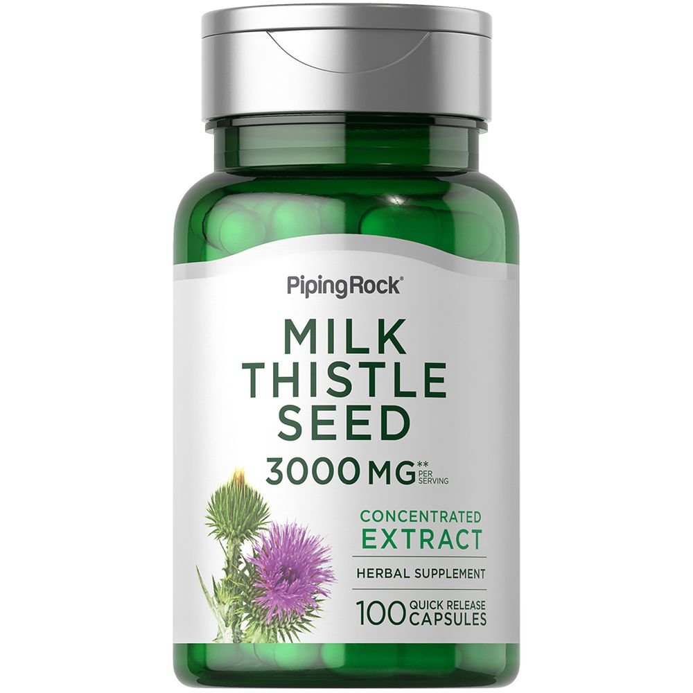 Buy Milk Thistle Capsules 3000mg 100 Count Herbal Extract