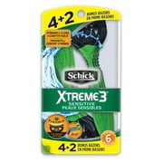 Schick Xtreme 3 Men's Disposable Razor Sensitive 4+2 Bonus
