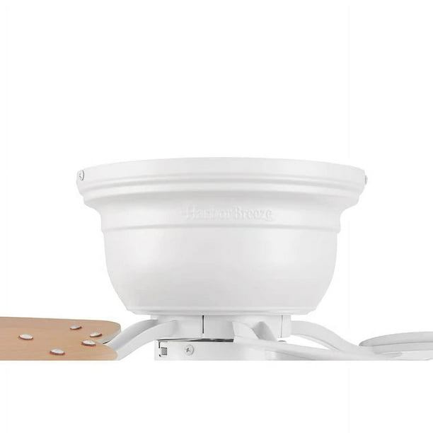 Harbor Breeze Centreville 42-Inches White with White/blonde Blades