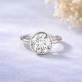 thumbnail image 3 of Rosec Jewels Lab Created Diamond Engagement Ring for Women (5 Ct, E-VS1 Quality) - IGI Certified Big Diamond Ring, 925 Sterling Silver, US 4.00, 3 of 8