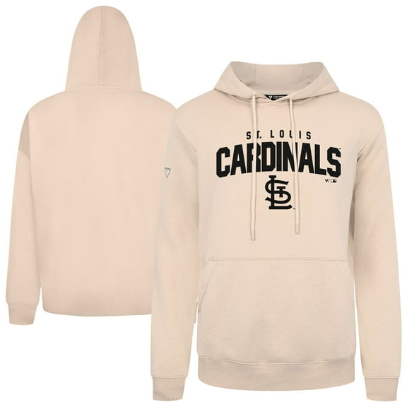 Men's Levelwear Khaki St. Louis Cardinals Podium Team Arch Pullover Hoodie
