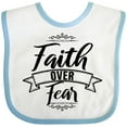 thumbnail image 3 of Inktastic Cancer Awareness Faith over Fear Boys or Girls Baby Bib, 3 of 4