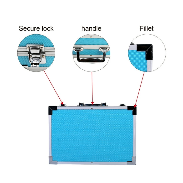 H & B Deluxe Art Set 145-Piece 2 Layers, Child Art Supplies for Drawing,  Painting, Portable Aluminum Case Art Kit for Kids, Teens, Adults Great Gift  for Beginner and Serious Artists 