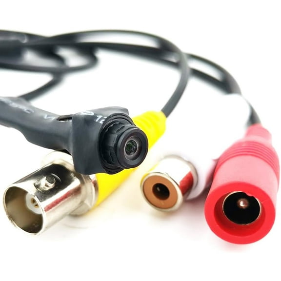 CCTV Hd 1080P 2MP Mini Hidden Pinhole Security Camera 2000tvl f3.6mm 90degree 4-in-1 TVI/CVI/AHD/CVBS Small Surveillance Camera, for 1080P 4-in-1 TVI/AHD/CVI/CVBS DVR,with 8PCS Infrared IR LEDs