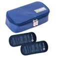 thumbnail image 1 of Estuche de viaje con enfriador de insulina a prueba de agua para medicamentos y suministros para diabéticos paquete frío Azul real jinwen enfriador de viaje, 1 of 8