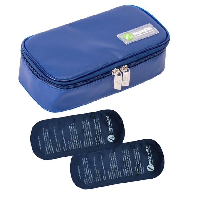 Estuche de viaje con enfriador de insulina a prueba de agua para medicamentos y suministros para diabéticos paquete frío Azul real jinwen enfriador de viaje