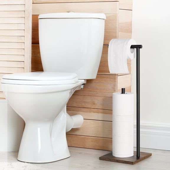 Freestanding Toilet Paper Holder Stand