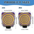 thumbnail image 3 of Microfiber Car Wash Gloves With Chenille & Polyester Terry Scratch-Free Cleaning Elastic Cuffs Yellow Purple, 3 of 8